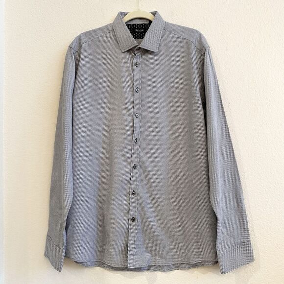 Sand Copenhagen‎ Mens 44 US Large Casual Shirt Button Up Black White 100% Cotton - Picture 6 of 10
